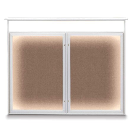 United Visual Products Open Faced Traditional Rounded Corkboard UV645ARC-GOLD-BLACK